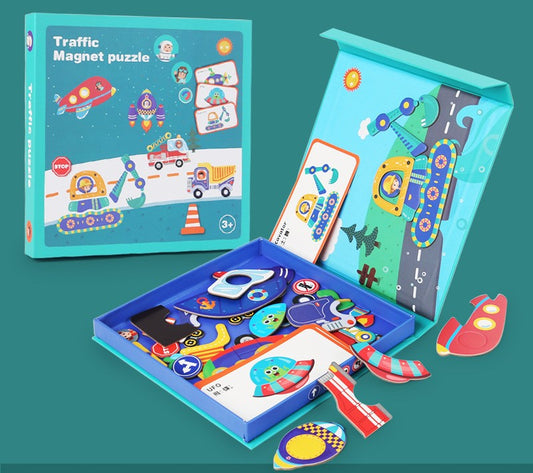 Educational facial expression learning puzzle for children