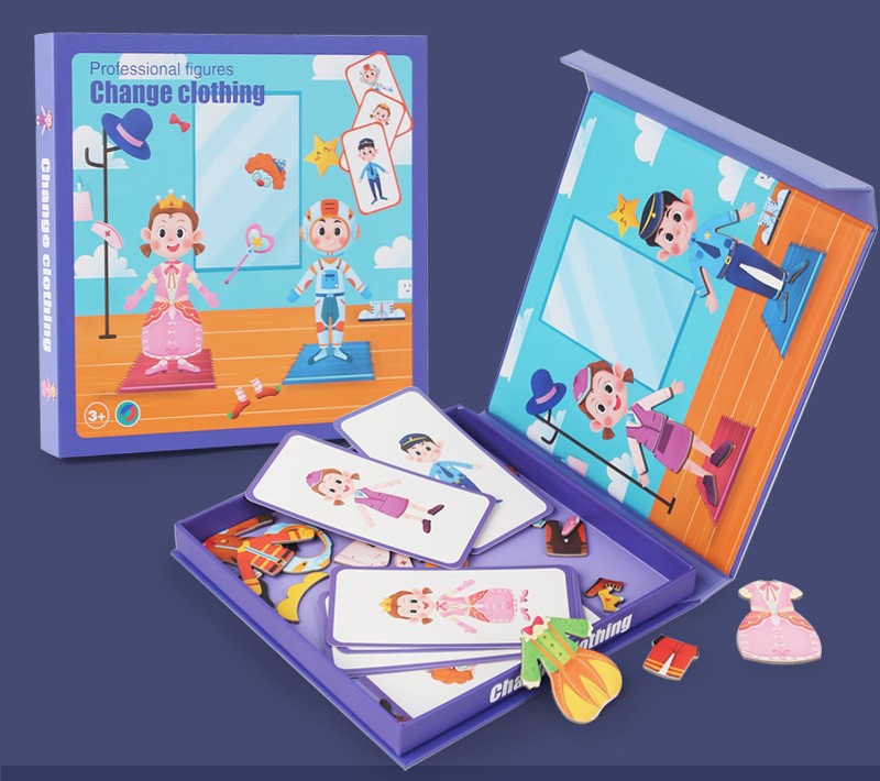 Educational facial expression learning puzzle for children