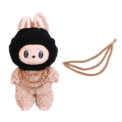 Black Hooded Mask Costume for Plush Doll