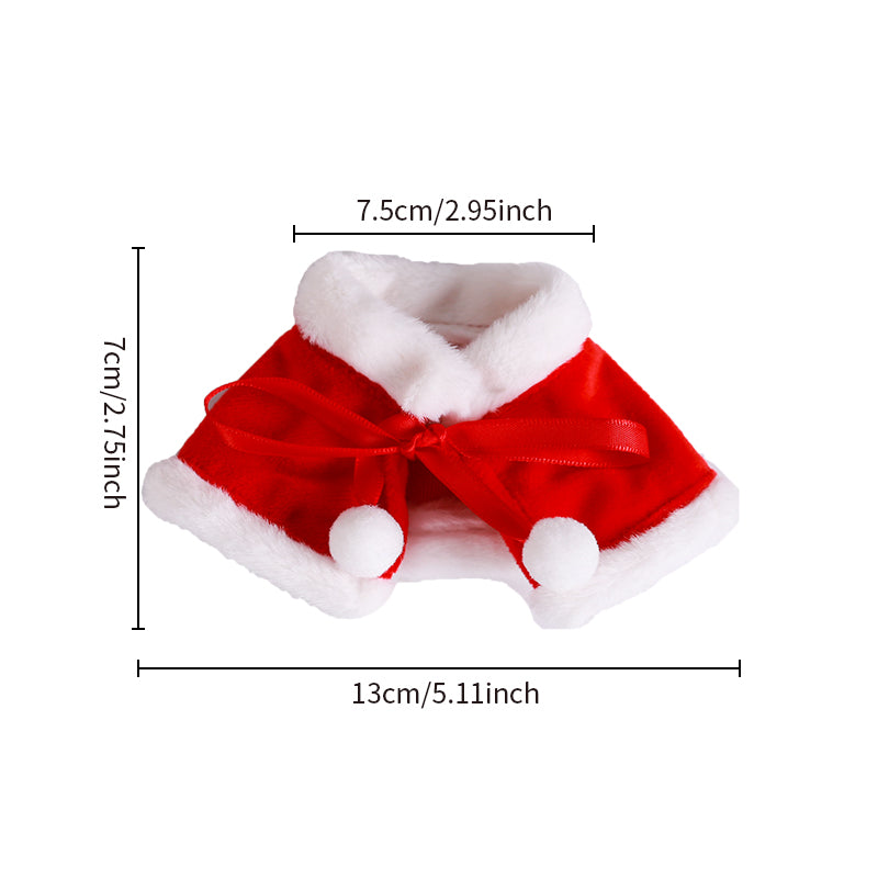 Labubu Christmas costume for 15-17cm plush doll