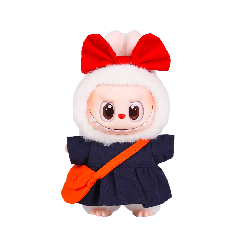 Labubu Doll Clothes Student Clothes Set for 15cm Plush Toys