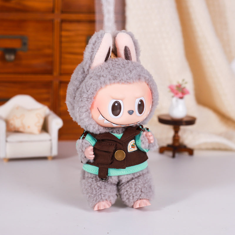 Labubu Retro Vest Top for 15-17cm Plush Toys