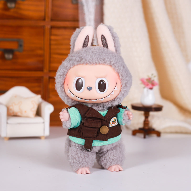Labubu Retro Vest Top for 15-17cm Plush Toys