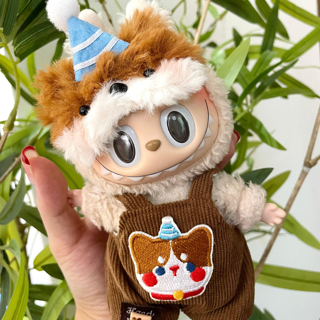 Plush Doll Overalls Suit Doll Clothes