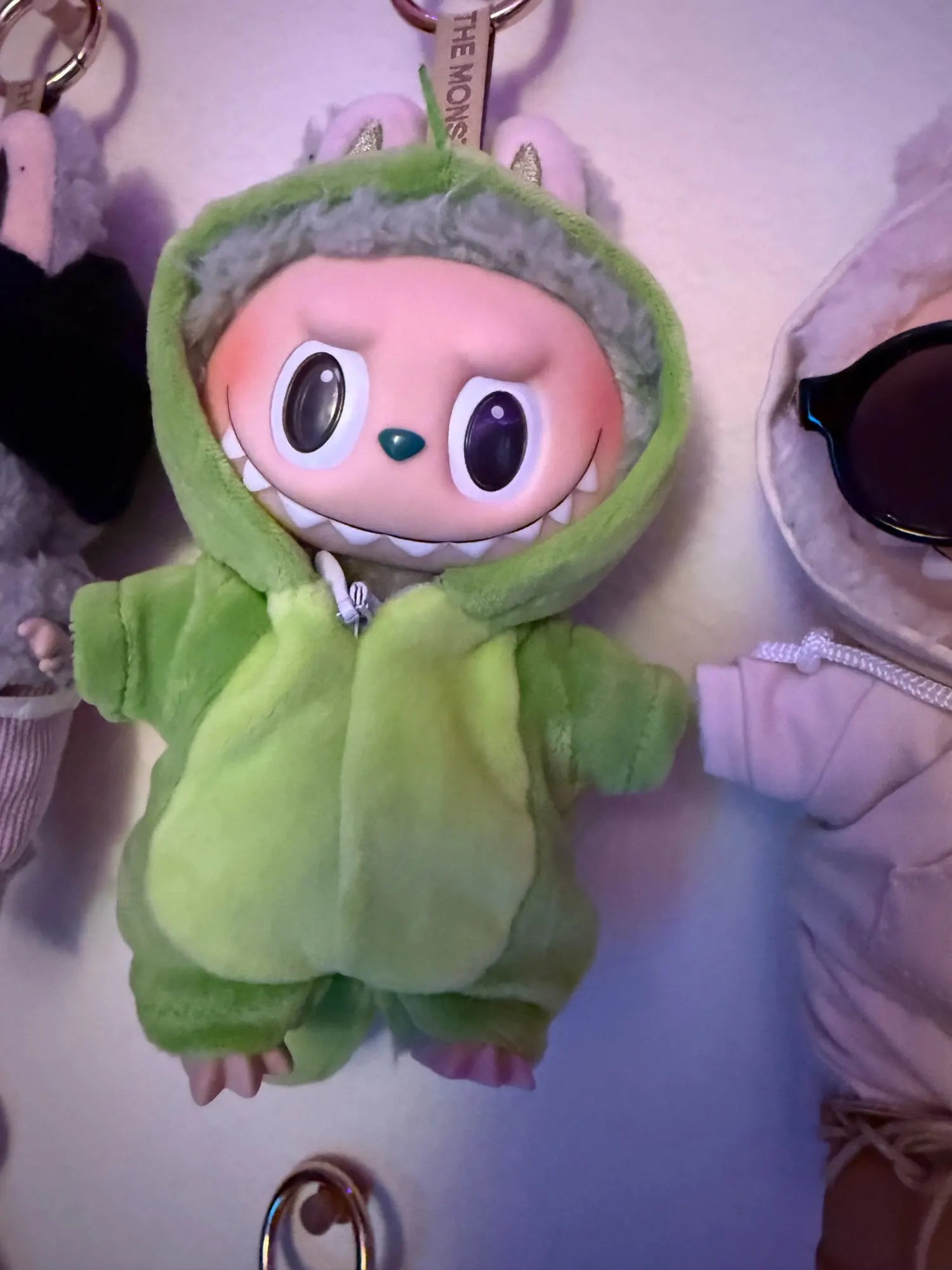 Labubu Green Dinosaur Outfit – Plush Clothes for 15cm Doll
