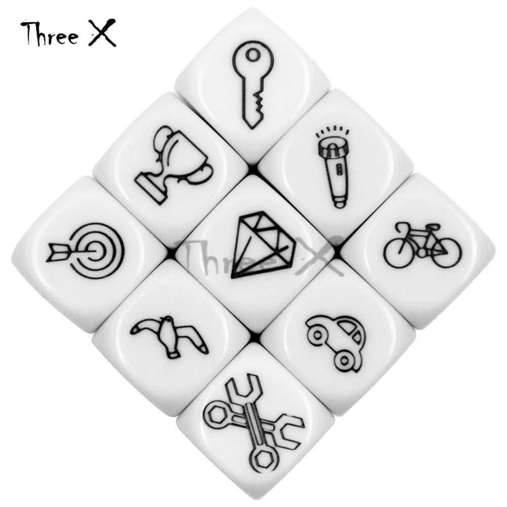 Talking Story Dice Educational Toy  English Rules Family/ Party Evening Fun Imagine  Toys for Kids Learning