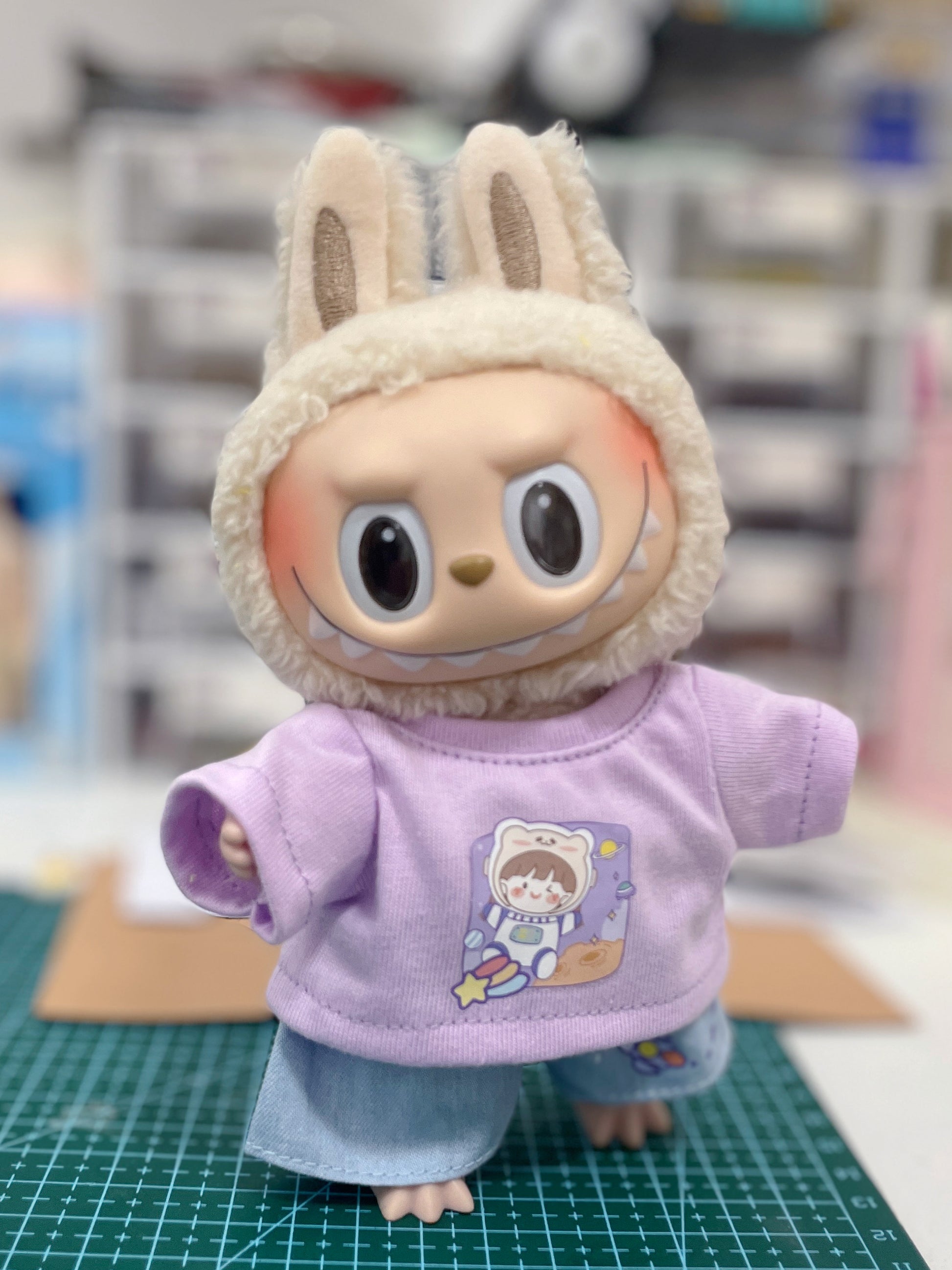 Plush Doll Sweatshirt Set Including Top and Pants