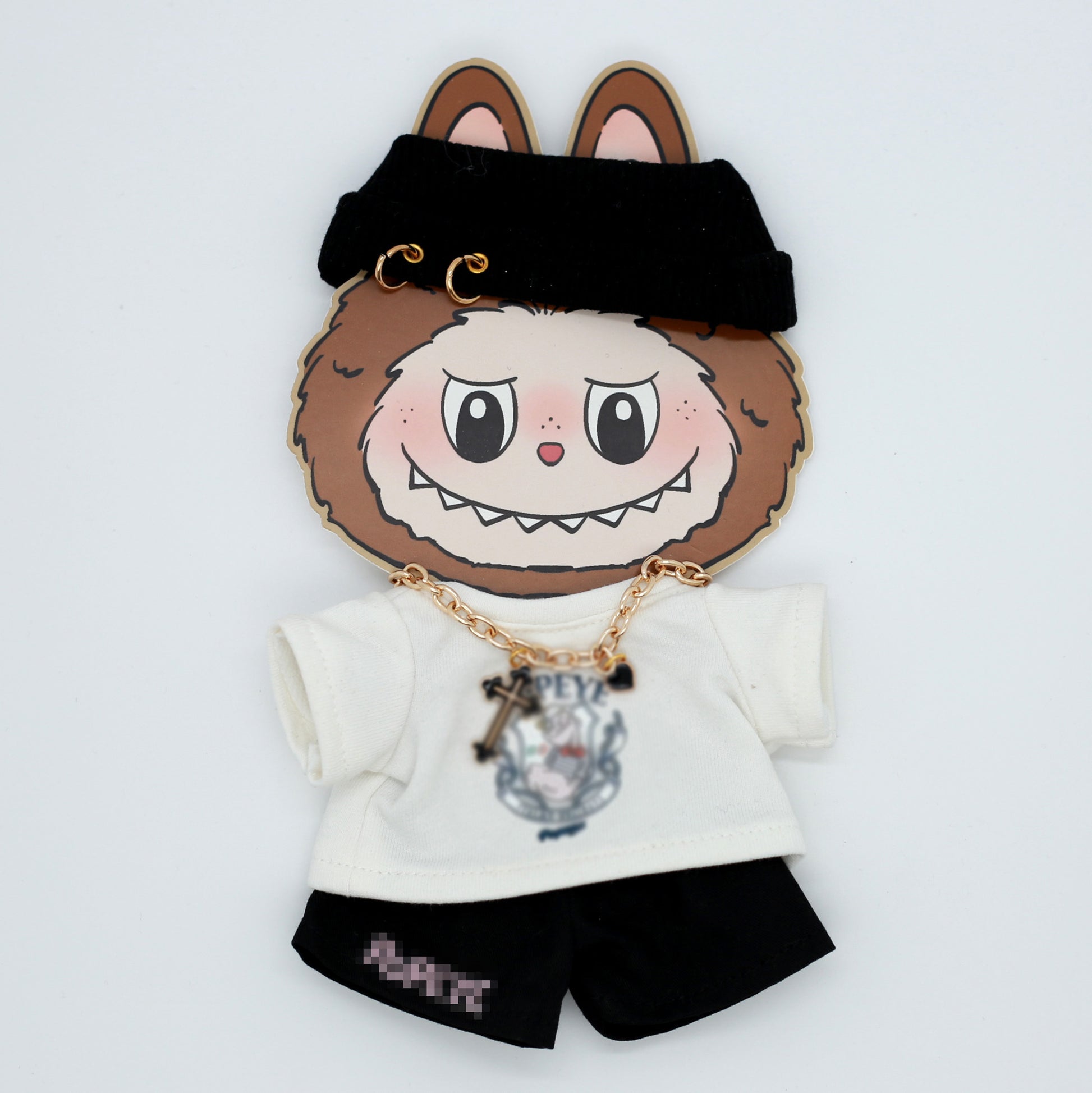 Labubu doll dress with hat and shoes
