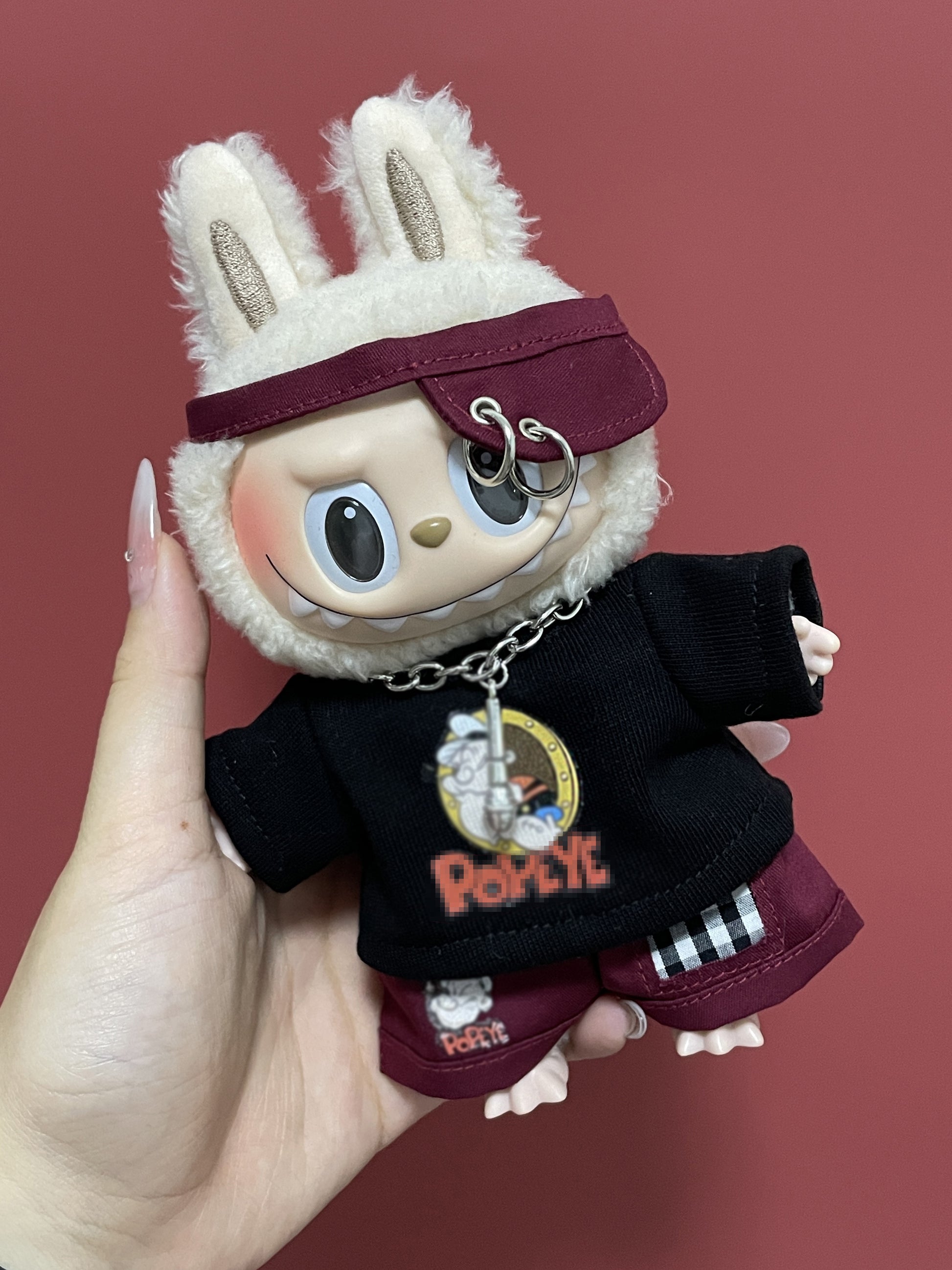 Labubu doll outfit for 15cm plush toy