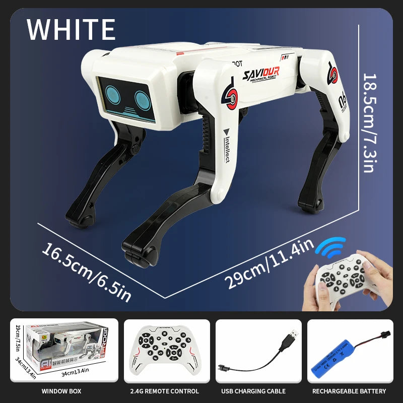 Toy car interesting gift AI dog robot Rc intelligence, voice control interactive music dance car Rc, children's toys,