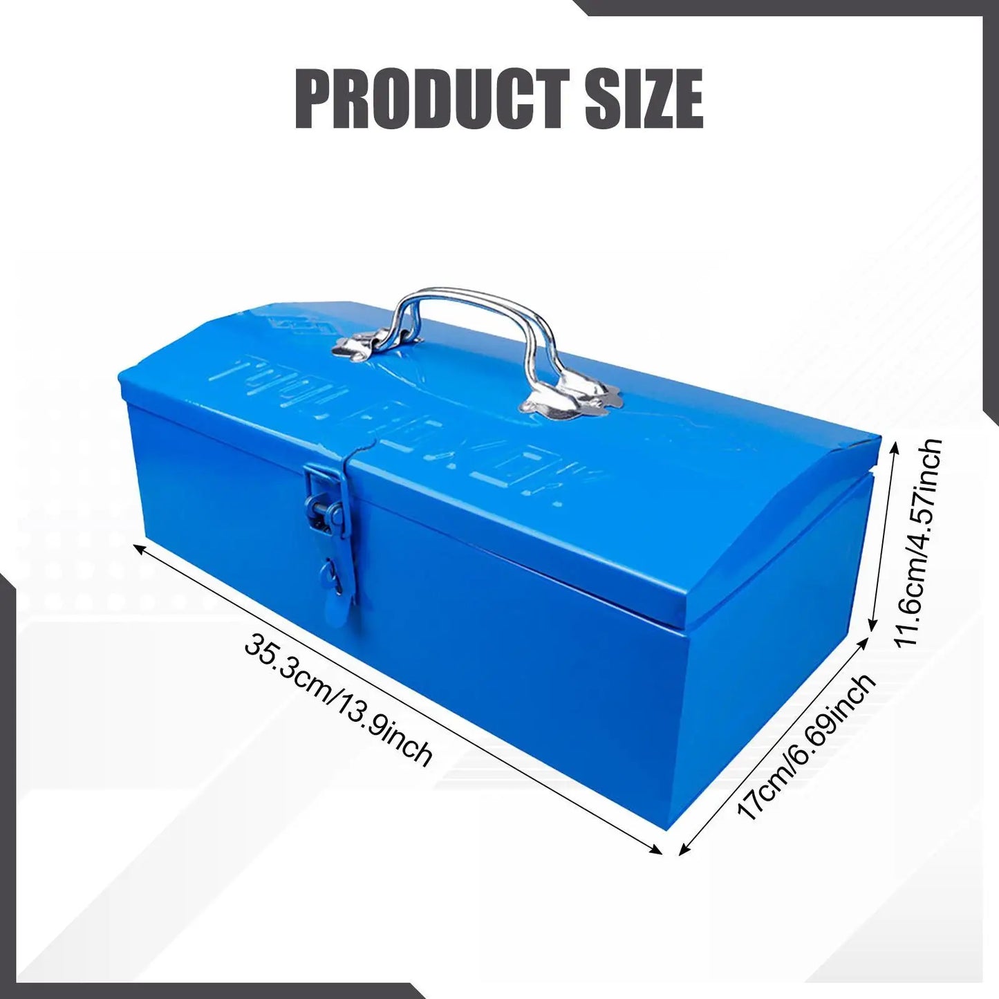 Iron Tool Box Tool Organizer Sturdy Household Multipurpose Practical Heavy Duty