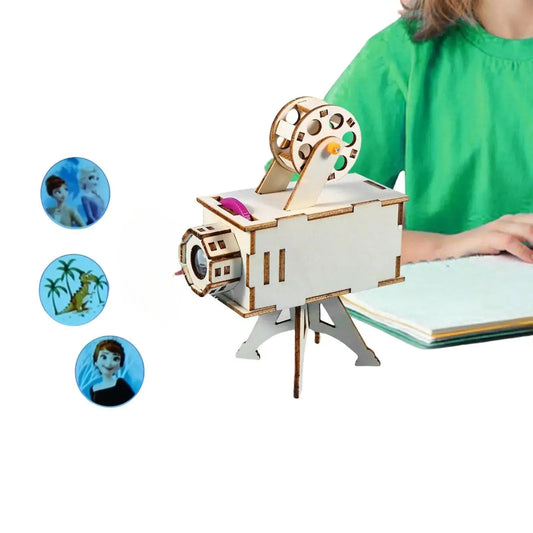 DIY Projector Hand Assembled Projector Toy Scientific Experiment Educational Model Toy Children's Physics Toy Gift Toy