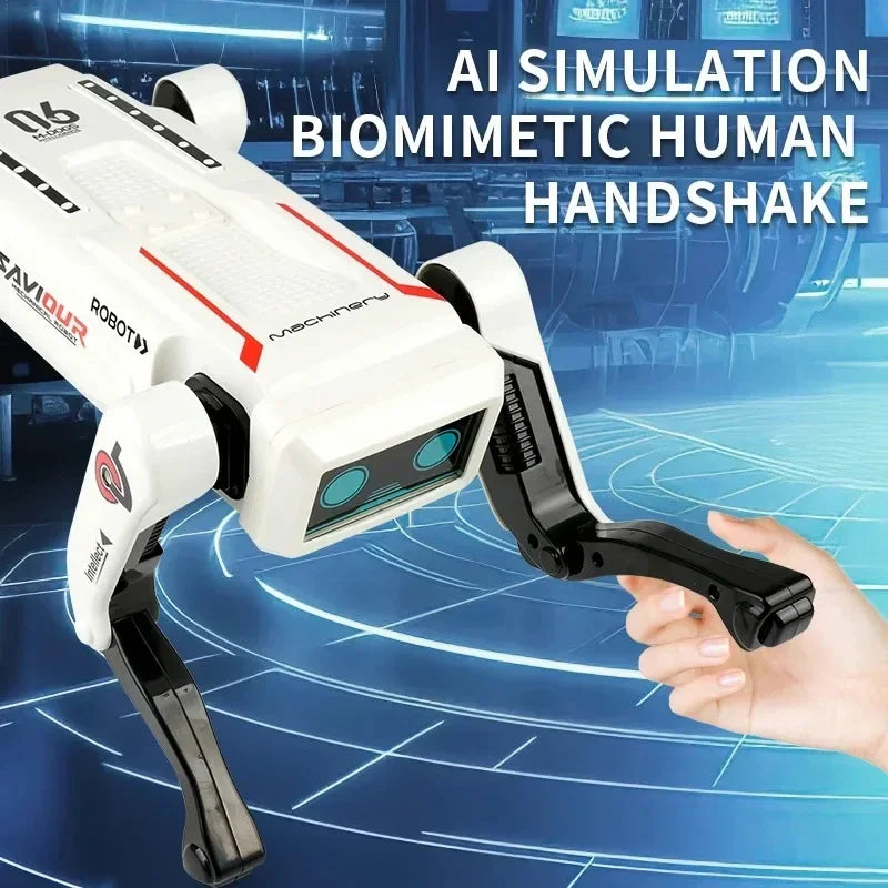 Toy car interesting gift AI dog robot Rc intelligence, voice control interactive music dance car Rc, children's toys,