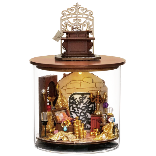 Mini DIY kit for doll house making and assembling room models toys home and bedroom decorations with furniture wooden crafts