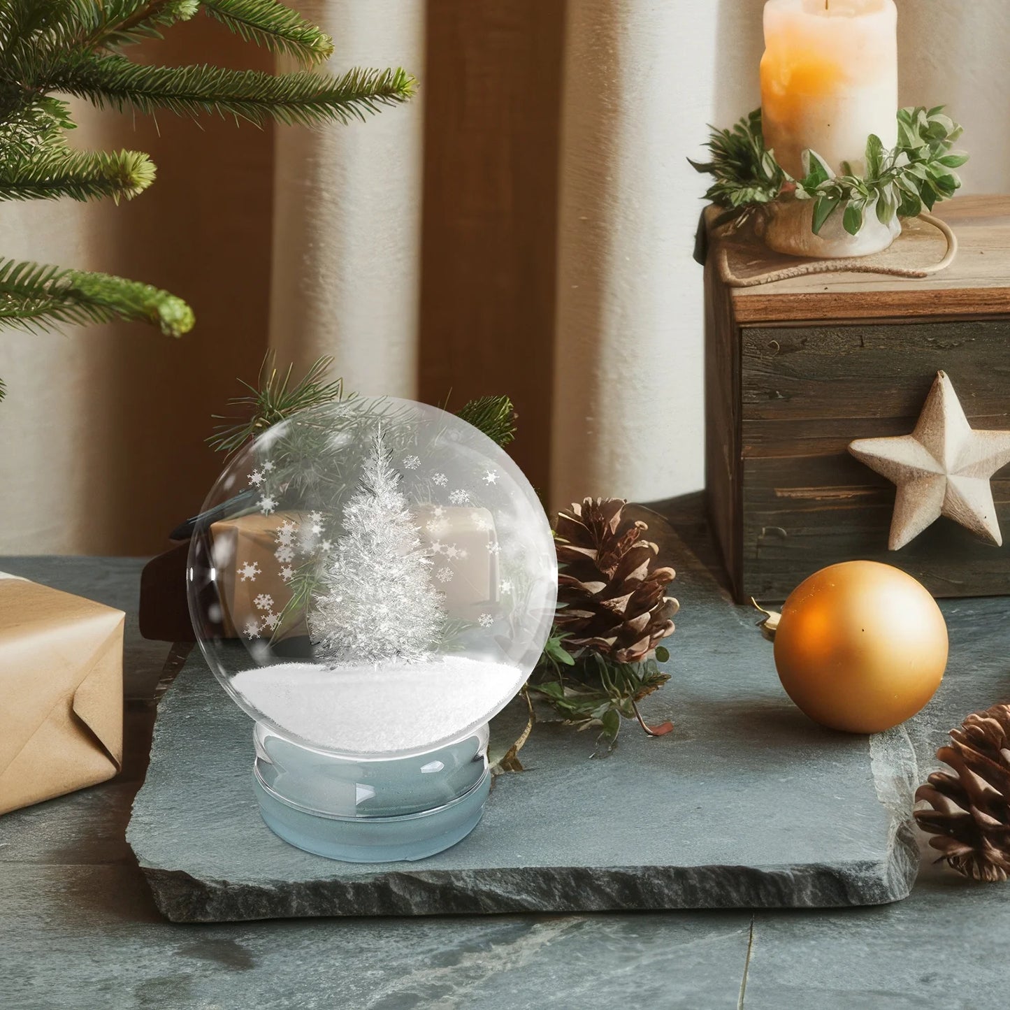 Glass Snow Globe DIY Kit for and Adults Fun Craft Activity to Design Unique Home Decor Pieces for Indoor Aesthetic Appeal