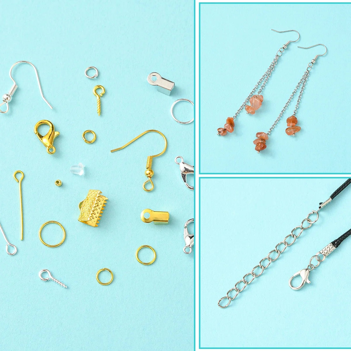 DIY Jewelry Making Findings Kits for Craft Lovers Ear Jewelry DIY Making Accessories Essential