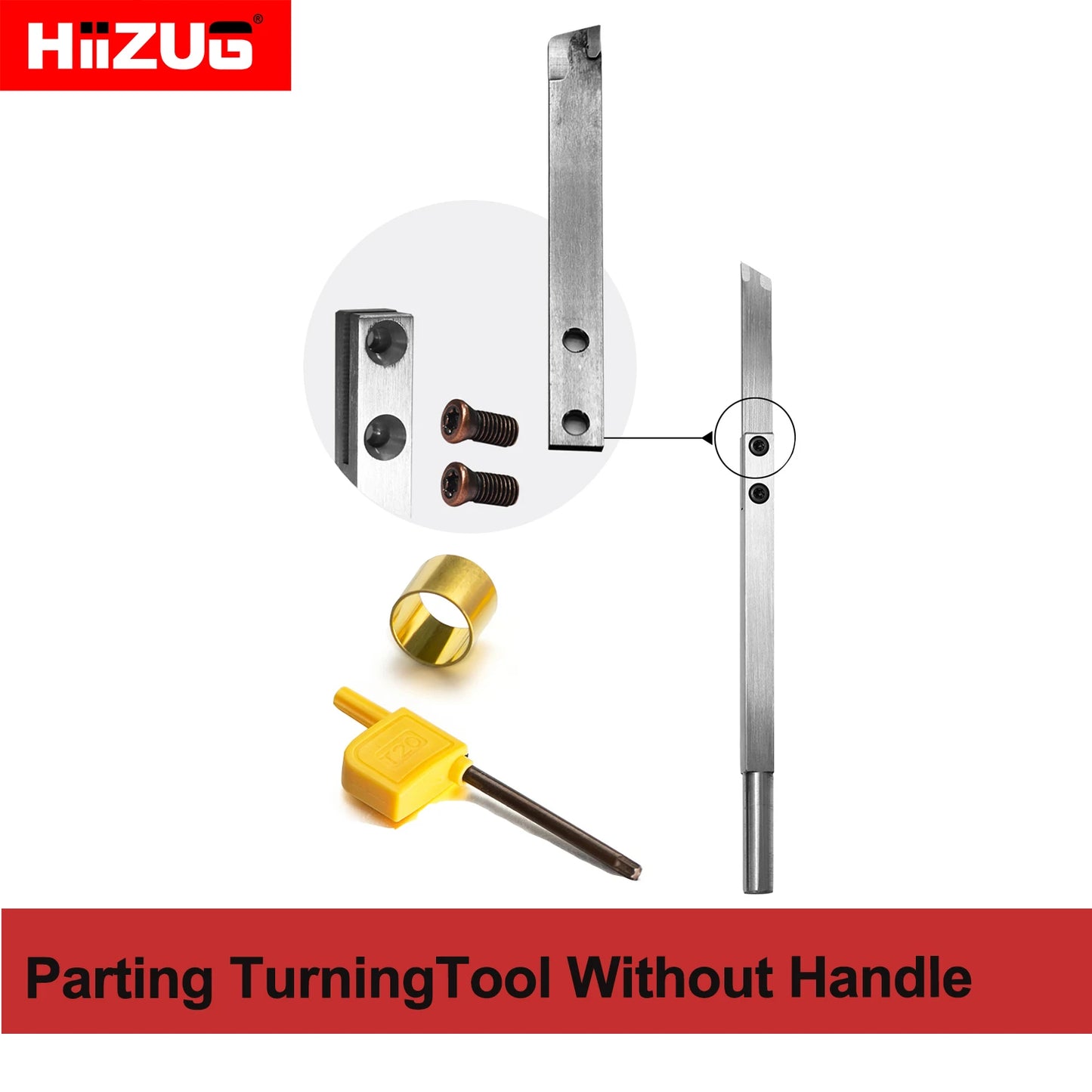 Wood Turning Tool Parting Carbide Tipped Lathe Chisel Grooving for Wood Hobbyist or DIY or Carpenter