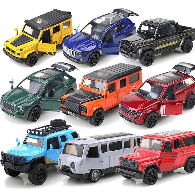 Alloy Off-Road Car Model Toy for Boys Realistic Children's Vehicle Decoration Small Car Collectible Item
