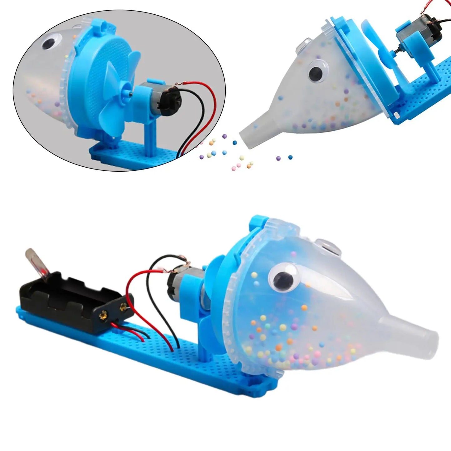 DIY Vacuum Cleaner Toy Science Project Learning Assembled Educational Physics Experiment for Kids Children Holiday Gifts