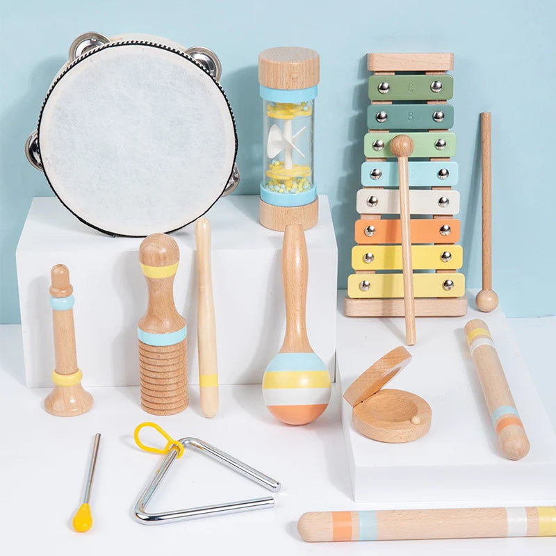 Interactive Musical Toy Wooden Toys Child Percussion Instruments Early Educational Toys Birthday Gifts for Toddlers Girl Boy