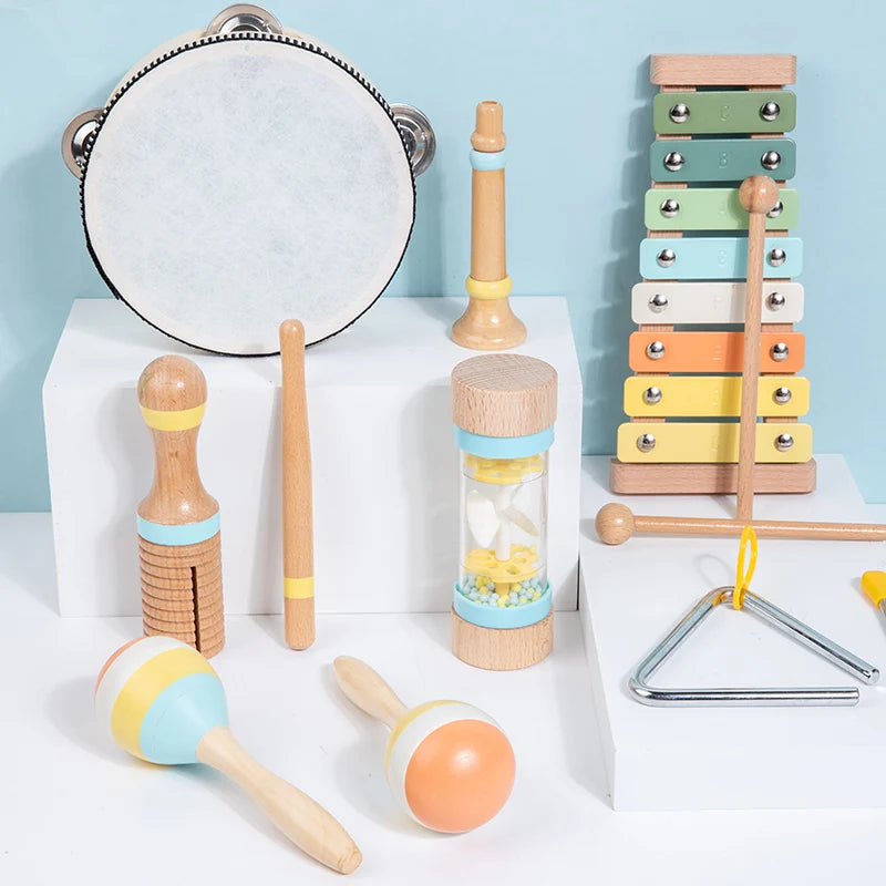 Interactive Musical Toy Wooden Toys Child Percussion Instruments Early Educational Toys Birthday Gifts for Toddlers Girl Boy