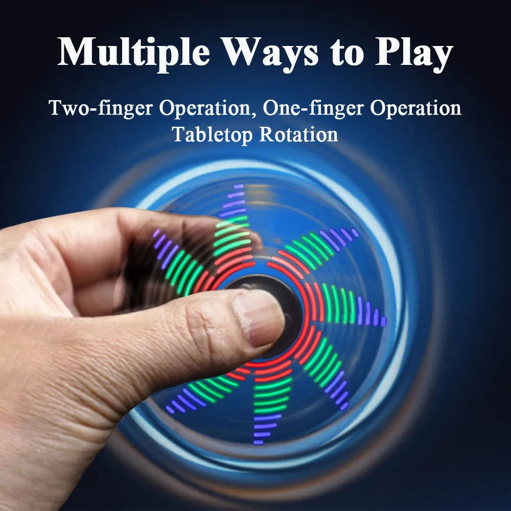 DIY Fidget Top Kit Soldering Project Practice Solder Assembly DIY Electronic Kit Fingertip Gyros with LED Light DIY