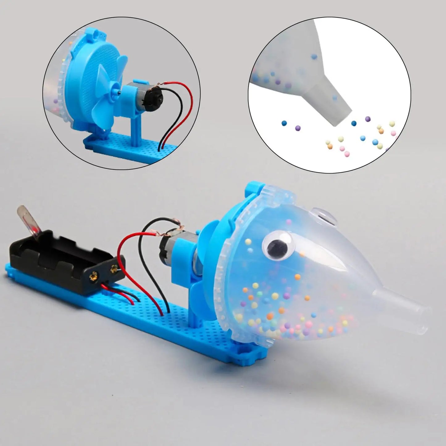 DIY Vacuum Cleaner Toy Science Project Learning Assembled Educational Physics Experiment for Kids Children Holiday Gifts
