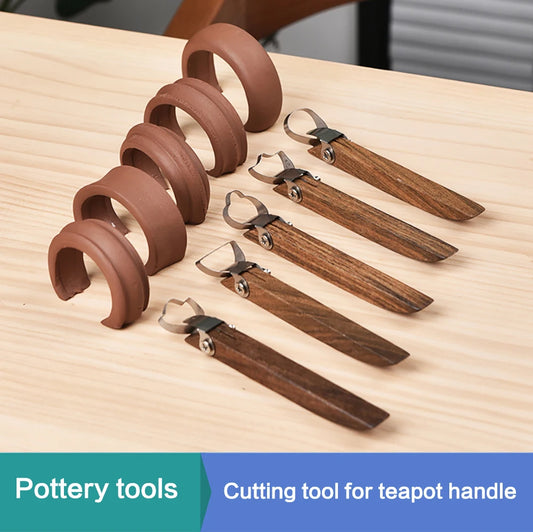 Pottery Tools Teapot Ware Handle Tool DIY Clay Tool Handle Rapid Prototyping Tool Ceramic Handle Scraper Set Modeling Tool