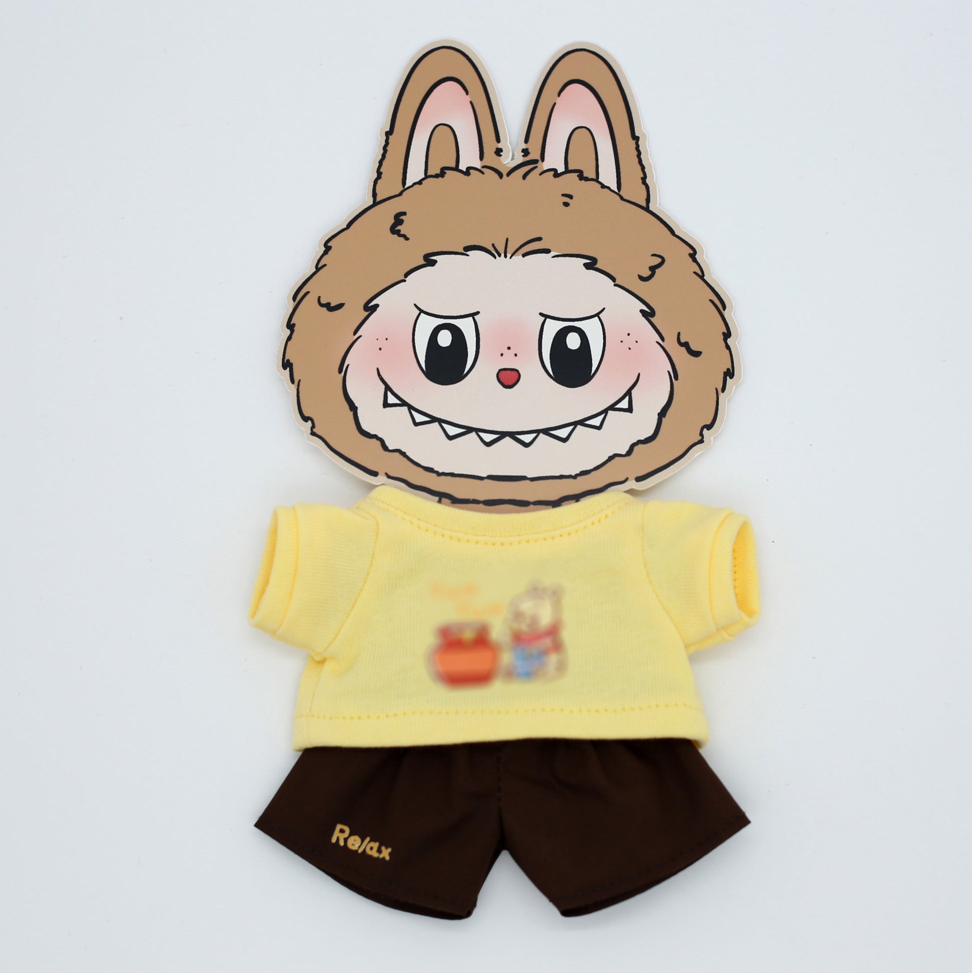 Plush Doll Sweatshirt Set Including Top and Pants