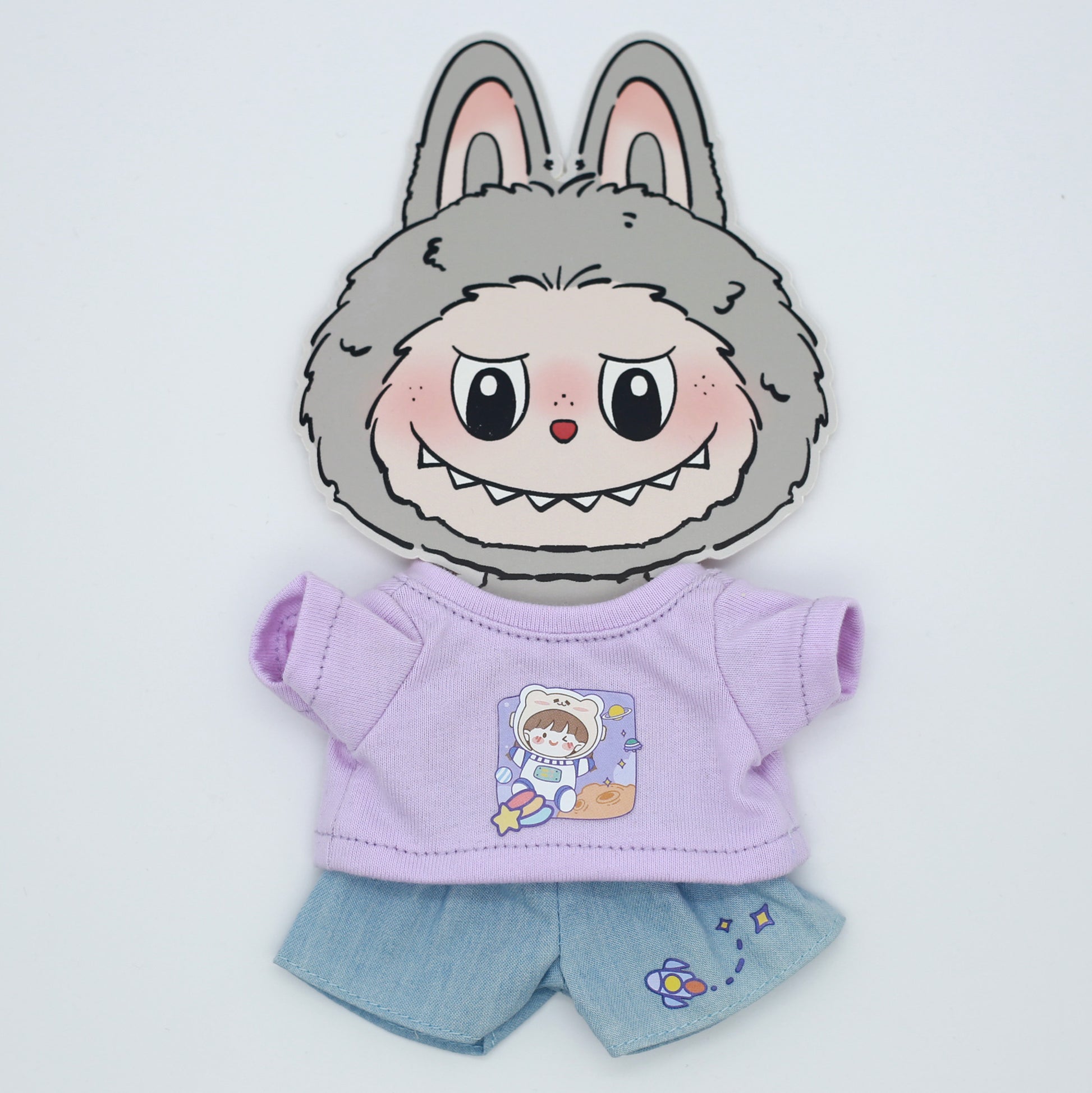 Plush Doll Sweatshirt Set Including Top and Pants