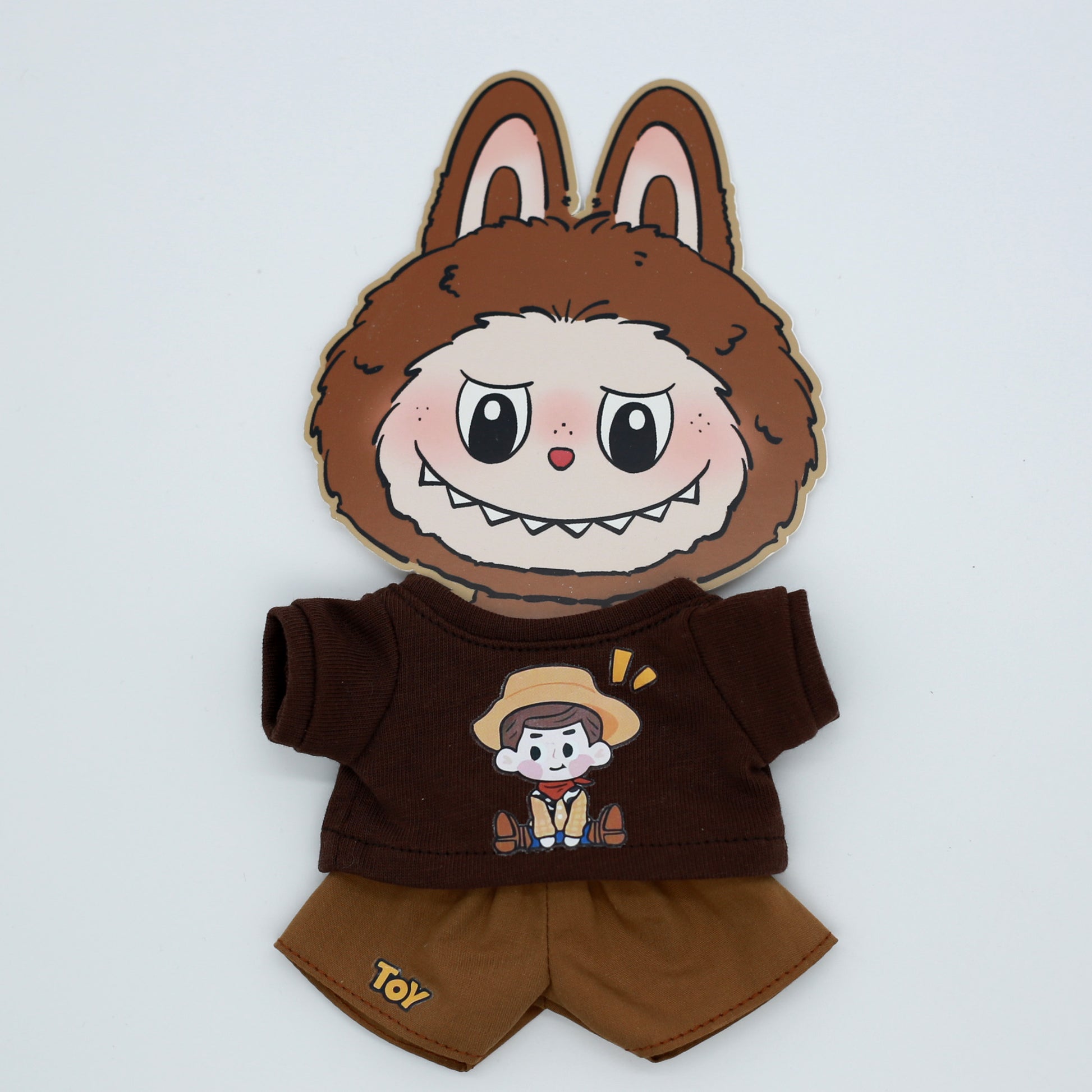 Plush Doll Sweatshirt Set Including Top and Pants